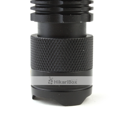 SIPIK SK68 CREE Q3-WC 120LM 凸レンズ LED 懐中電灯(ブラック)(1×単三型/1×14500)
