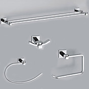 elegancesolid laiton b 4-pièces set de toilette accessoires (0605-0401 0407 0405 0411)