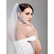 Une couche de voile de mariage coude merveilleuse