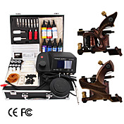 2 kit main de Damas pistolet de tatouage avec le pouvoir conduit