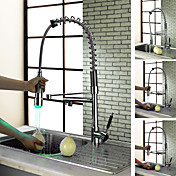 Robinet de cuisine Finition Chrome - Lumières LED changeantes