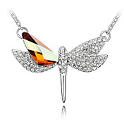 cristal de voler libellule Collier