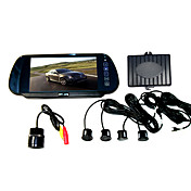 Ensemble inverseur de voiture - 7 pouces rétroviseur miroir moniteur LCD TFT - caméra de recul - capteurs de stationnement (szc5882)