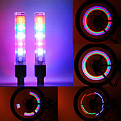 roues de bicyclette chauds 5LED pour le type de vanne amérique (une paire / paquet)