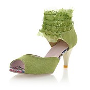 sandales en daim avec aiguilles volants en dentelle / couture pour la fête / soirée (plus de couleurs)