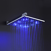 Sprinkle® - 12 pouces la tête de douche en laiton avec des couleurs de lumière LED changeant