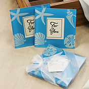 Beachy verres photo en verre (lot de 2)