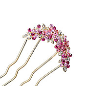alliage superbe, avec des cheveux strass peigne / casque