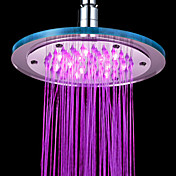 Contemporaines Chrome 7 couleurs Changement de tête à LED robinet de douche de 8 po