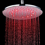 7 couleurs LED Changement de chef contemporaine robinet de douche Chrome de 12 pouces