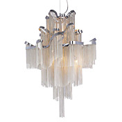 Lustres en aluminium luxuriants avec 6 lumières en culot G9