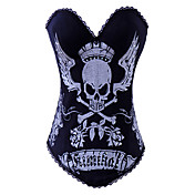 Coton / polyester avec dentelle / strass Retour bretelles fermeture Busk corsets shapewear (plus de couleurs)