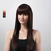 capless longue ligne droite perruque de haute qualité des couleurs synthétiques multiples de choisir