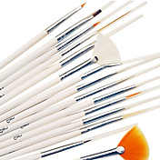 15 Pcs Nail Art Kits de peinture au pinceau
