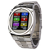 TW818 1,6 pouces ultra-mince de All Steel Belt Caméra MP3 Montre téléphone mobile java