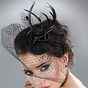 Net unique avec plumes / fleurs Fascinators femmes