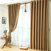 Classique relief Brown Rideaux (deux panneaux)