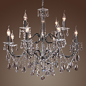 CARPENTERSVILLE - Lustre Cristal - 12 slots à ampoule
