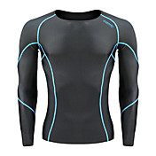 Hommes Santic shirt 200G anti-microbiens Collants Spandex Superfine longues avec motif Blue Line
