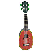 (Watermelon) Basswood Pineapple Soprano Ukulele with Gig Bag