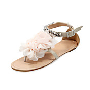 SELIMA - Chaussures Plates Soirée & Cérémonie Talon Plat Satin Simili Cuir