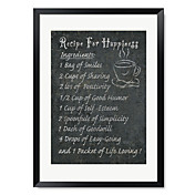 mots imprimés d'art et de recettes des devis pour le bonheur par nbl atelier