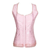 Polyester charme avec broderie avant Corsets Busk Shapewear de fermeture
