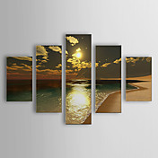 Peints à la main peinture de paysage Paysage Huile Set surdimensionné de 5