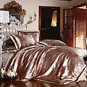 300TC Jacquard floral complète / reine housse de couette 4-pces