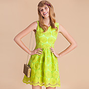 ts robe sans manches broderie lourd