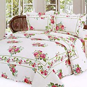3 pcs pays a augmenté lavé ensemble de couette en coton