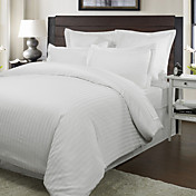 3pcs 250TC Hobro tissé satin rayé couette housse de coton