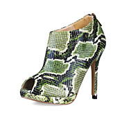 Fabuleux similicuir Stiletto cheville Bottes talon avec Animal Print Party / Evening Shoes (Plus de couleurs)