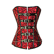 Polyester élégante avec le Front Jacquard Busk Shapewear Fermeture Corset