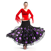 viscose dancewear salle de bal et la danse jupe de coton moderne pour dames