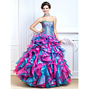Ball Gown Sweetheart Floor-length Taffeta Prom Dress