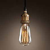 60w lumière pendante moderne et minimaliste avec abat-jour en verre (E27/E26 base)