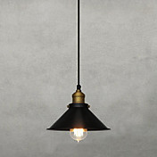 60W Retro Pendant Light avec Metal Parapluie Shade dans le style vieille usine