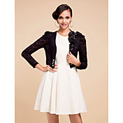 Lace Wedding Jackets With Appliques (More Colors Available)