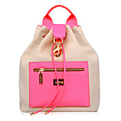 Fashion élégant sac à dos de couleur contrastée