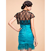 Élégante soirée courte en dentelle manches / Wrap Casual / veste