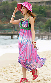 v-cou robe en mousseline de soie maxi gaine (plus de couleurs)
