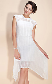 irrégulière ts ourlée robe en dentelle