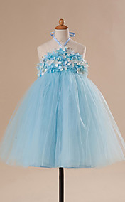 belle Halter décolleté robe de bal en tulle robe de demoiselle