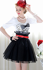 femmes jupe en mousseline de soie couche