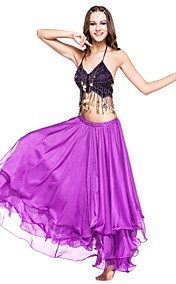 Vêtements de Danse - Jupe en mousseline avec volants trois couches - Pour exercices de danse du ventre - Femmes - Plus de couleurs disponibles