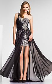 NEVES - Robe de Soirée Mousseline à Sequins