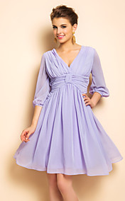 TS VINTAGE Robe dos nu swing manches bouffantes