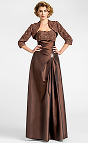 FELICITY - Robe de Mère de Mariée Taffetas Dentelle - Châle Inclus