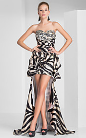 gaine / colonne sweetheart asymétrique robe de soirée de polyester